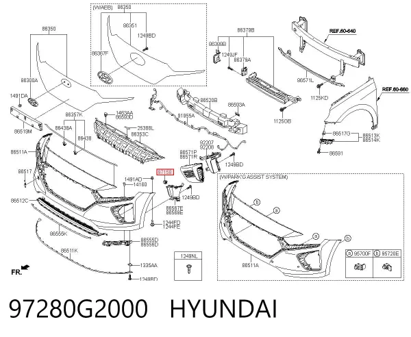 Датчик загрязнения воздуха 97280G2000 Hyundai/Kia