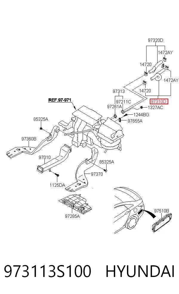  973113S100 Hyundai/Kia