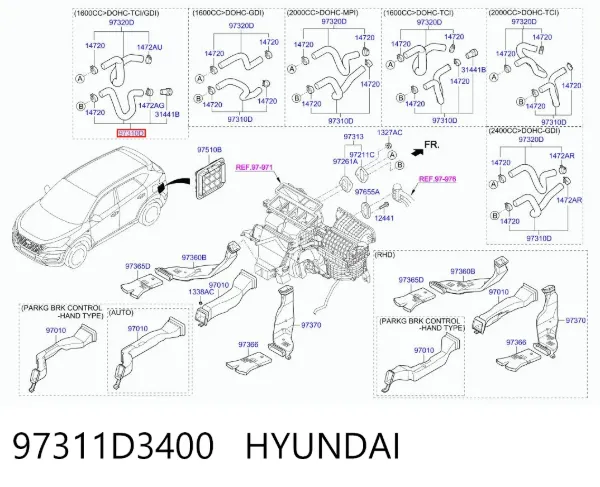  97311D3400 Hyundai/Kia