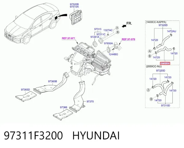  97311F3200 Hyundai/Kia