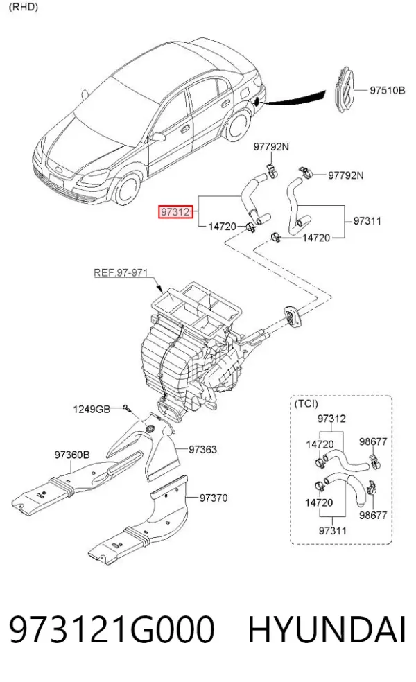  973121G000 Hyundai/Kia