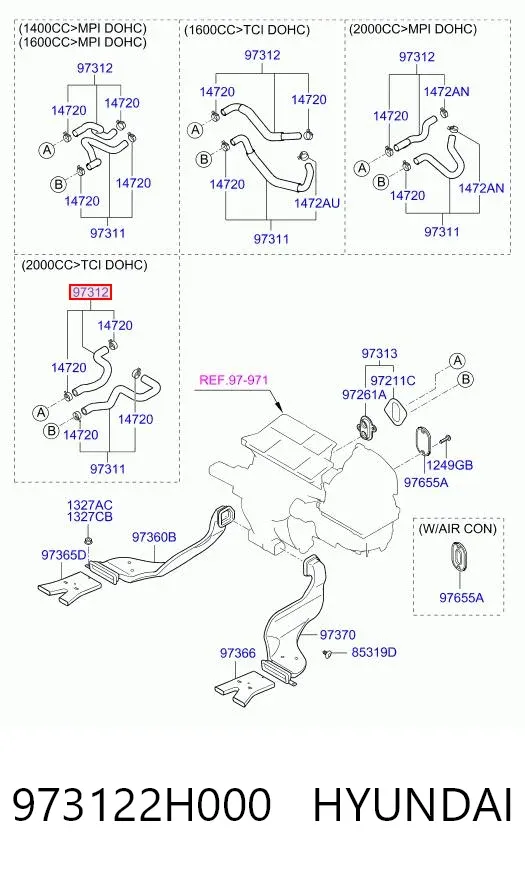  973122H000 Hyundai/Kia