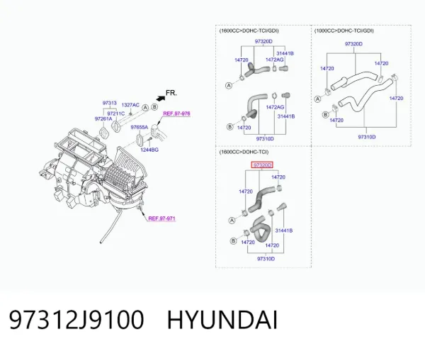  97312J9100 Hyundai/Kia