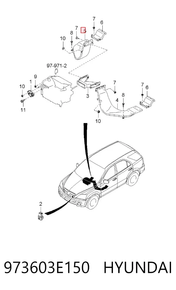  973603E150 Hyundai/Kia