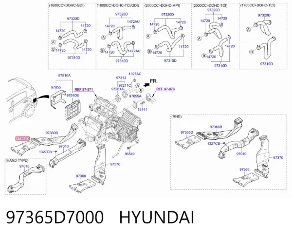  97365D7000 Hyundai/Kia