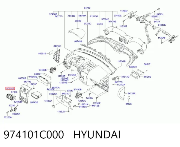  974101C000 Hyundai/Kia