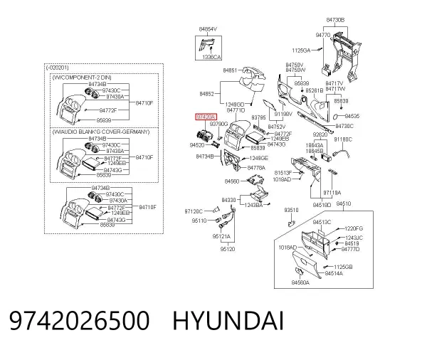  9742026500 Hyundai/Kia