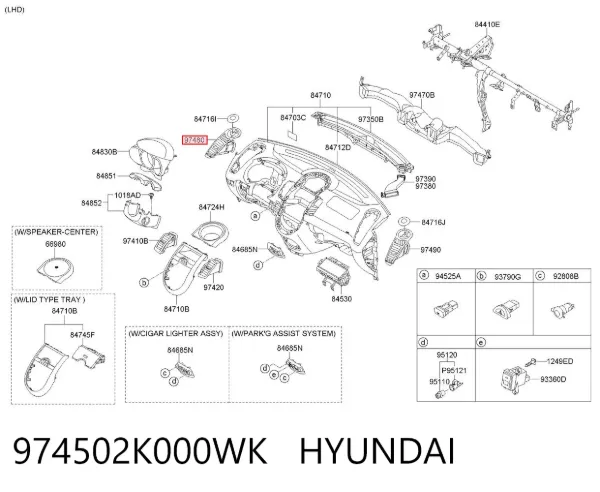  974502K000WK Hyundai/Kia