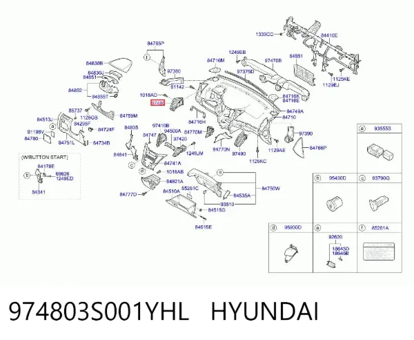  974803S001YHL Hyundai/Kia