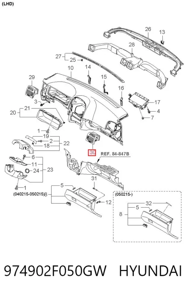  974902F050GW Hyundai/Kia