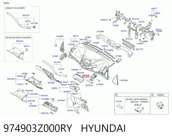  974903Z000RY Hyundai/Kia
