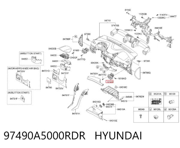 97490A5000RDR Hyundai/Kia