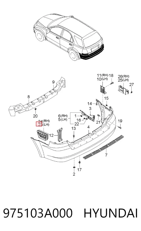  975103A000 Hyundai/Kia