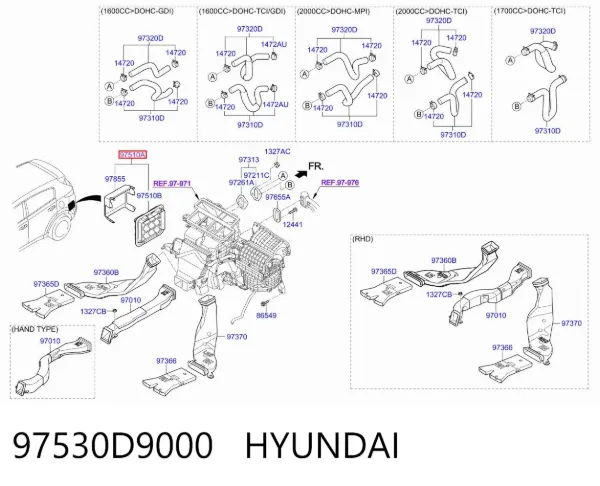  97530D9000 Hyundai/Kia