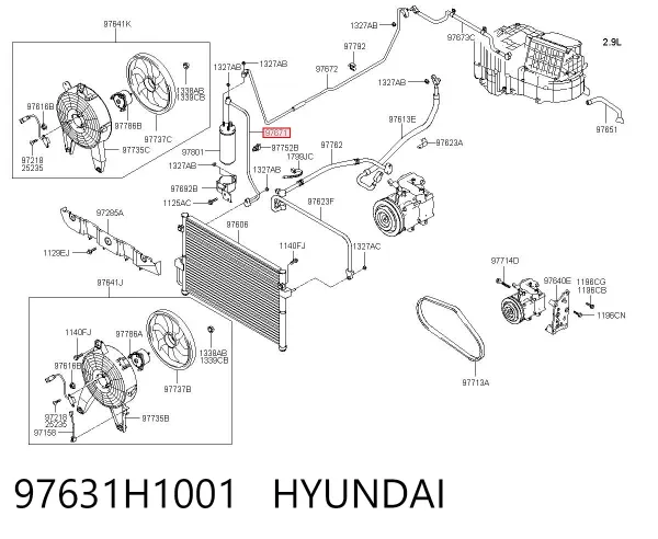  97631H1001 Hyundai/Kia