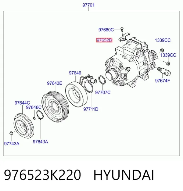  976523K220 Hyundai/Kia