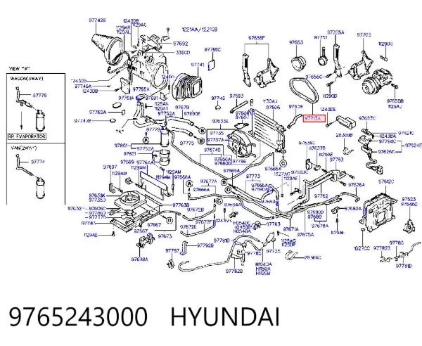 Ремень генератора 9765243000 Hyundai/Kia