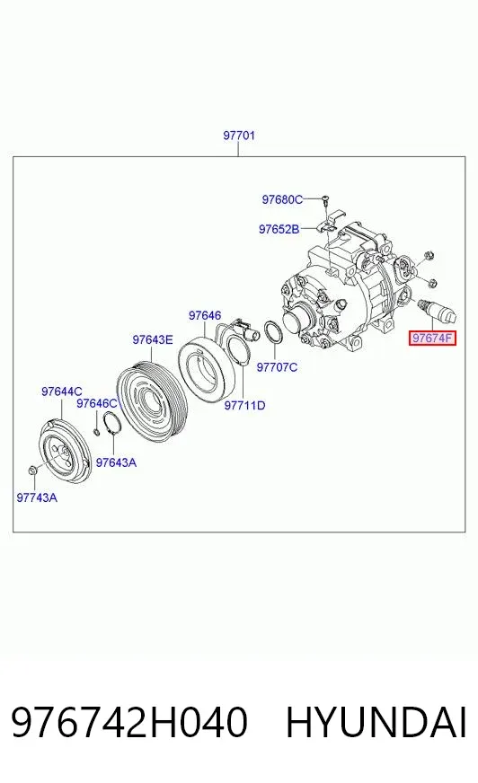  976742H040 Hyundai/Kia