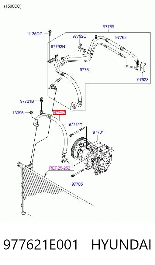  977621E001 Hyundai/Kia