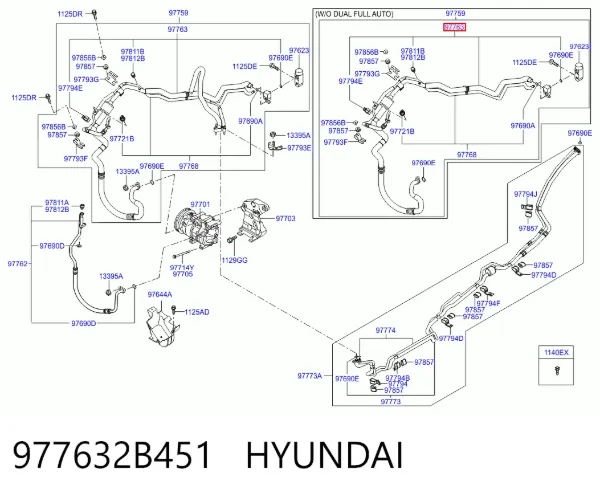  977632B451 Hyundai/Kia