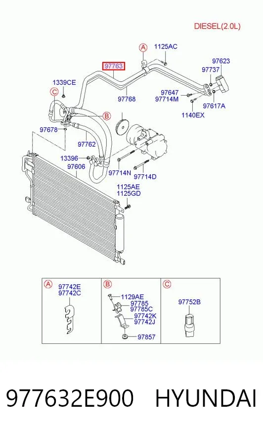  977632E900 Hyundai/Kia