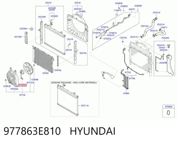 977863E810 Hyundai/Kia