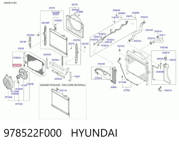  978522F000 Hyundai/Kia