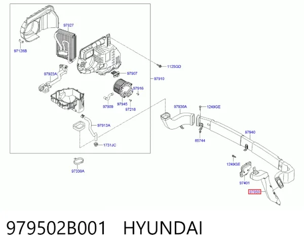  979502B001 Hyundai/Kia