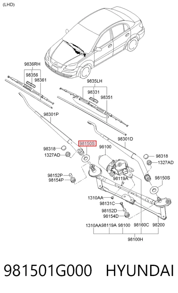  981501G000 Hyundai/Kia