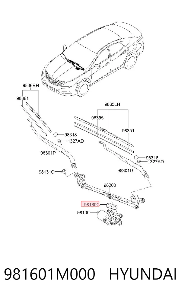  981601M000 Hyundai/Kia