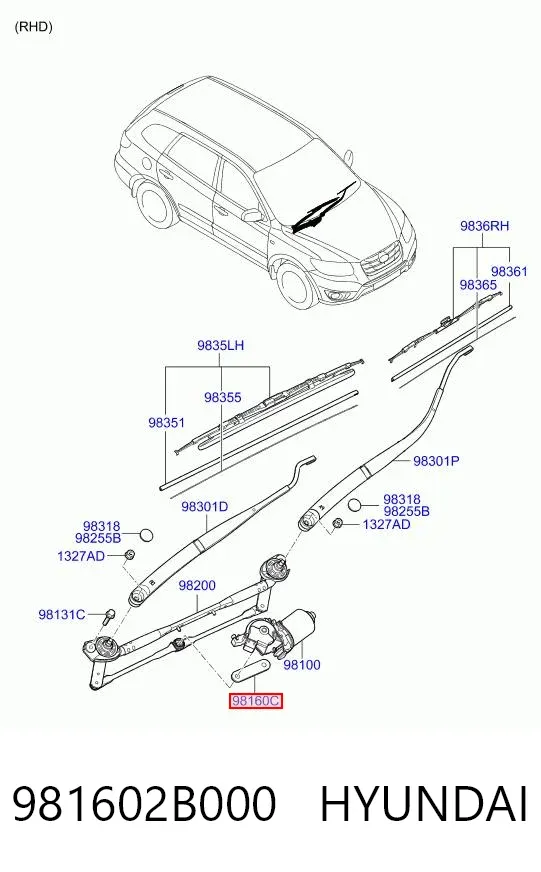  981602B000 Hyundai/Kia