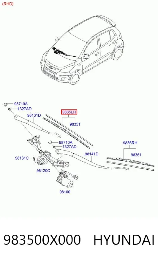  983500X000 Hyundai/Kia
