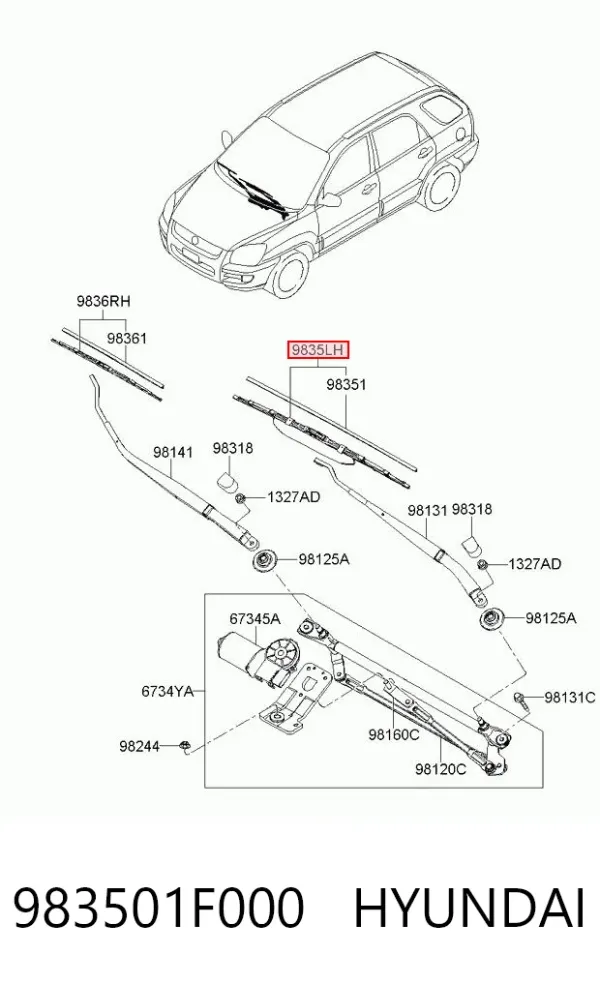 983501F000 Hyundai/Kia