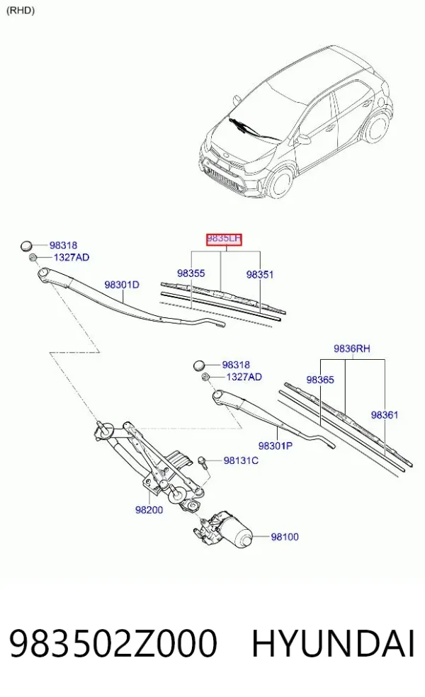  983502Z000 Hyundai/Kia