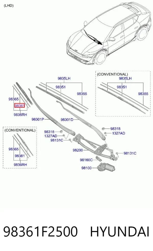  98361F2500 Hyundai/Kia