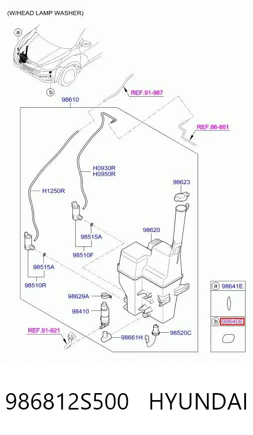  986812S500 Hyundai/Kia