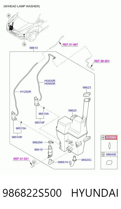  986822S500 Hyundai/Kia
