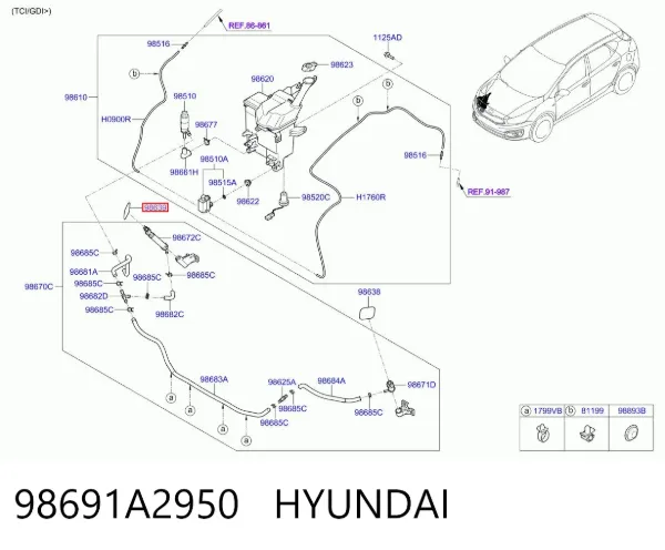 98691A2950 Hyundai/Kia