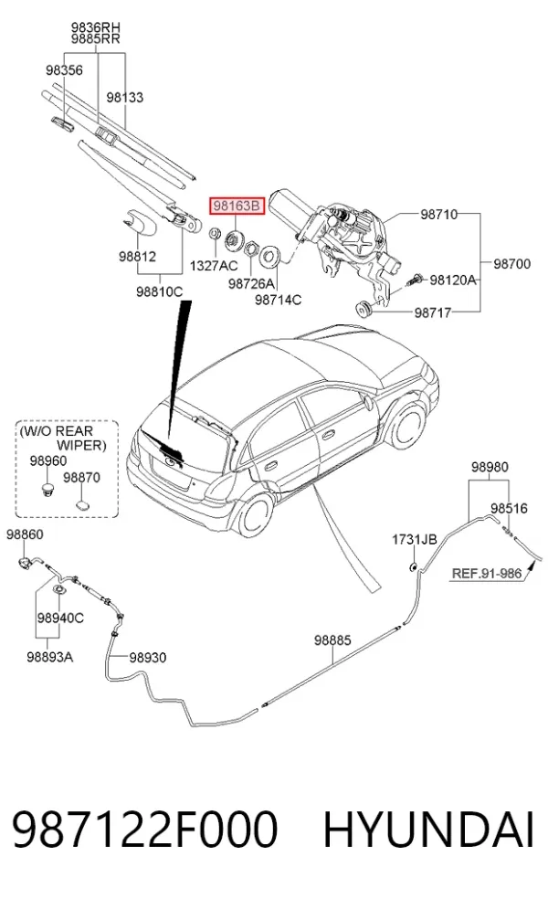  987122F000 Hyundai/Kia