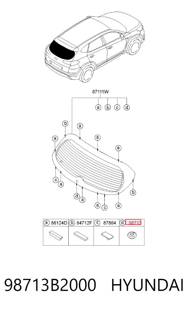  98713B2000 Hyundai/Kia