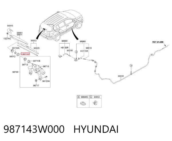  987143W000 Hyundai/Kia