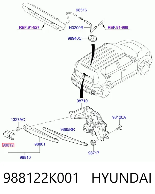  988122K001 Hyundai/Kia