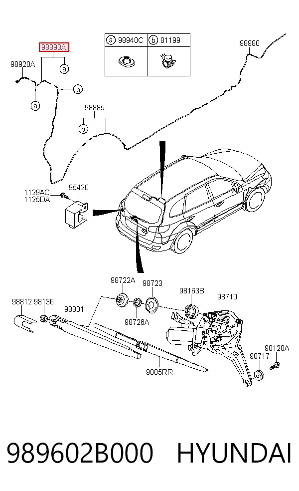  989602B000 Hyundai/Kia
