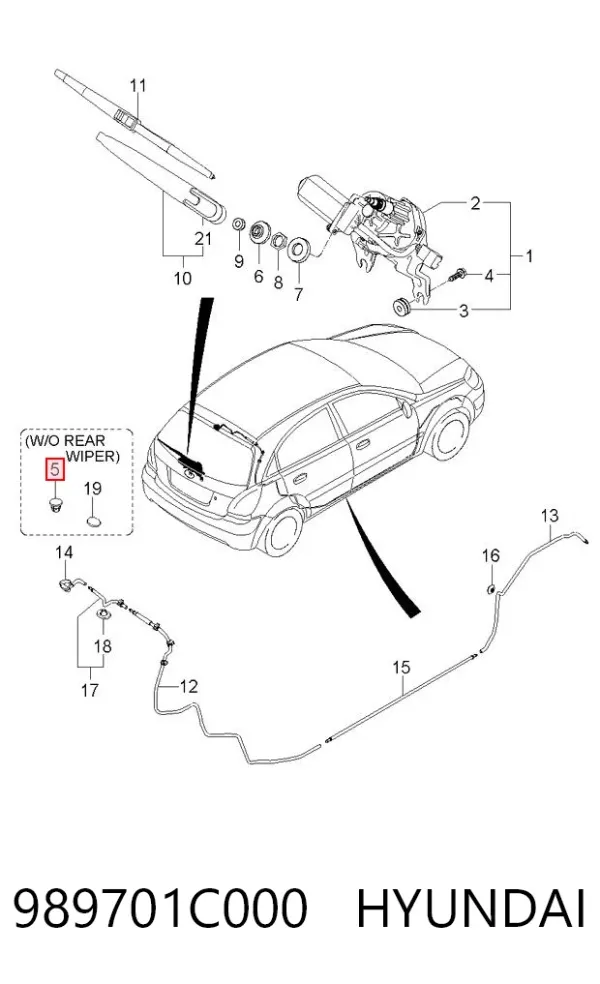  989701C000 Hyundai/Kia