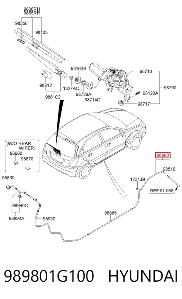  989801G100 Hyundai/Kia