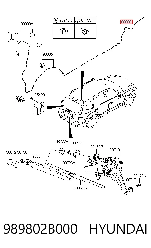  989802B000 Hyundai/Kia