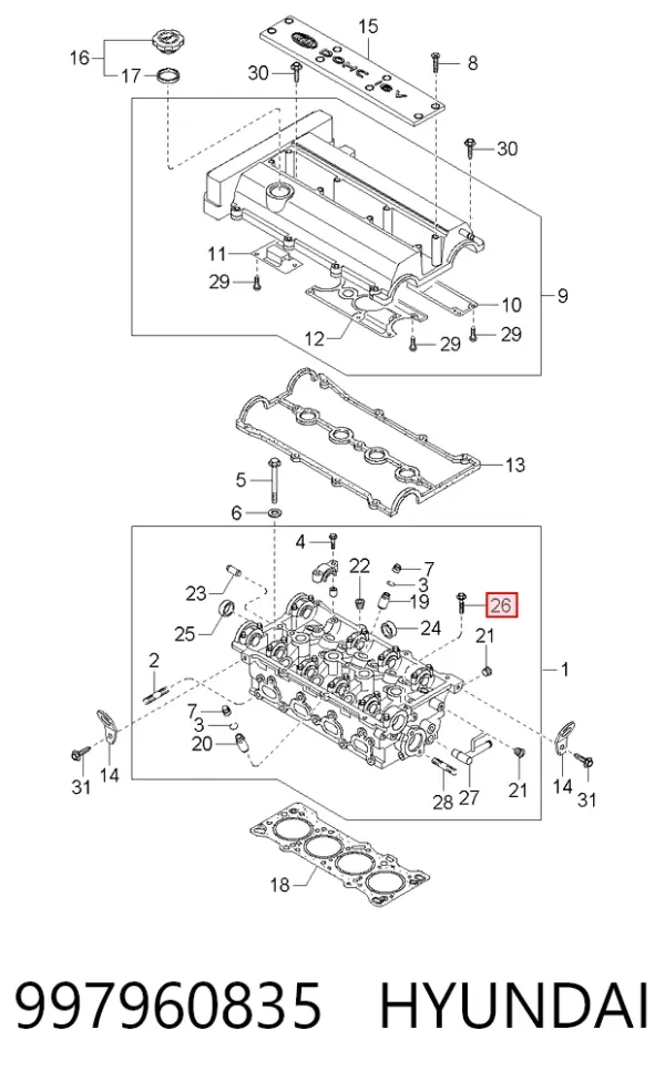  997960835 Hyundai/Kia