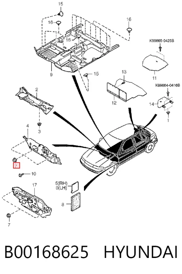  B00168625 Hyundai/Kia