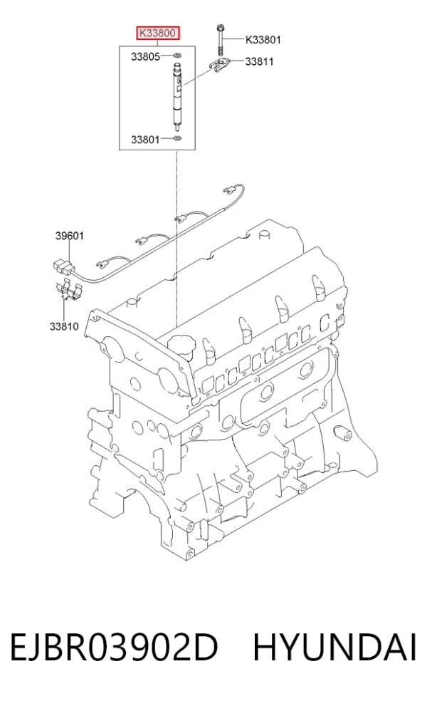 Топливные форсунки EJBR03902D Hyundai/Kia