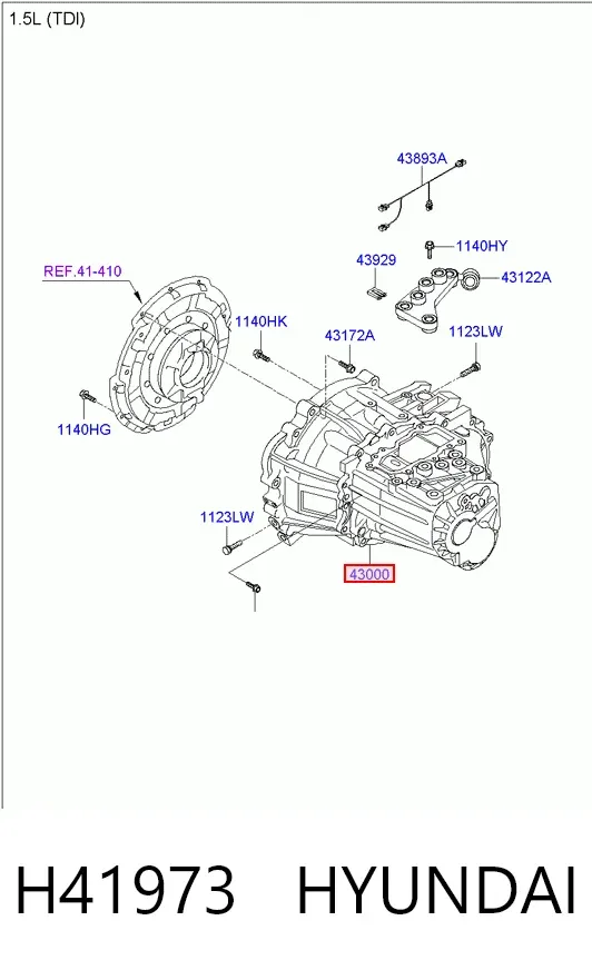 КПП H41973 Hyundai/Kia